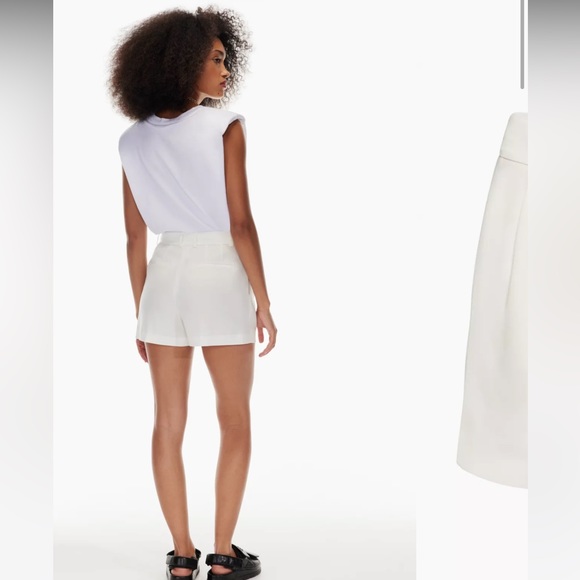 Aritzia Babaton 3'' Pleated Short in shade Espace - Picture 10 of 10